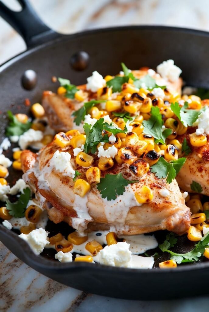 One Pan Street Corn Chicken