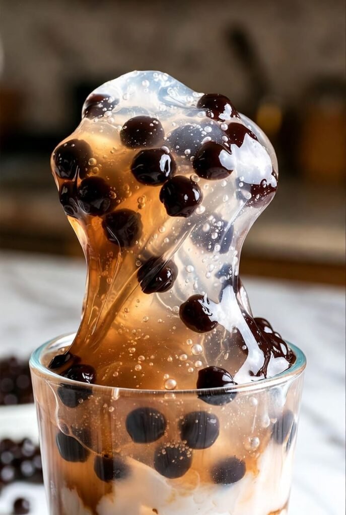 Refreshing Bubble Tea Slime