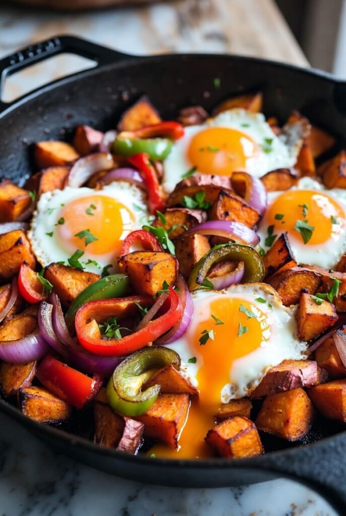Savory Sweet Potato and Egg Hash
