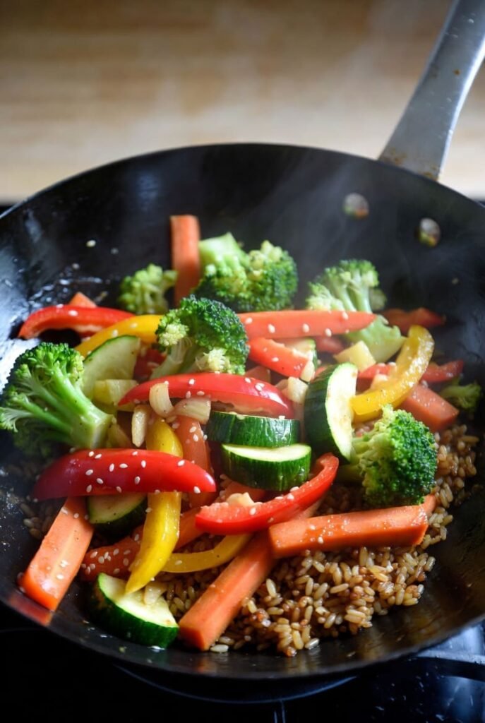 Simple Pink Salt Veggie Stir Fry