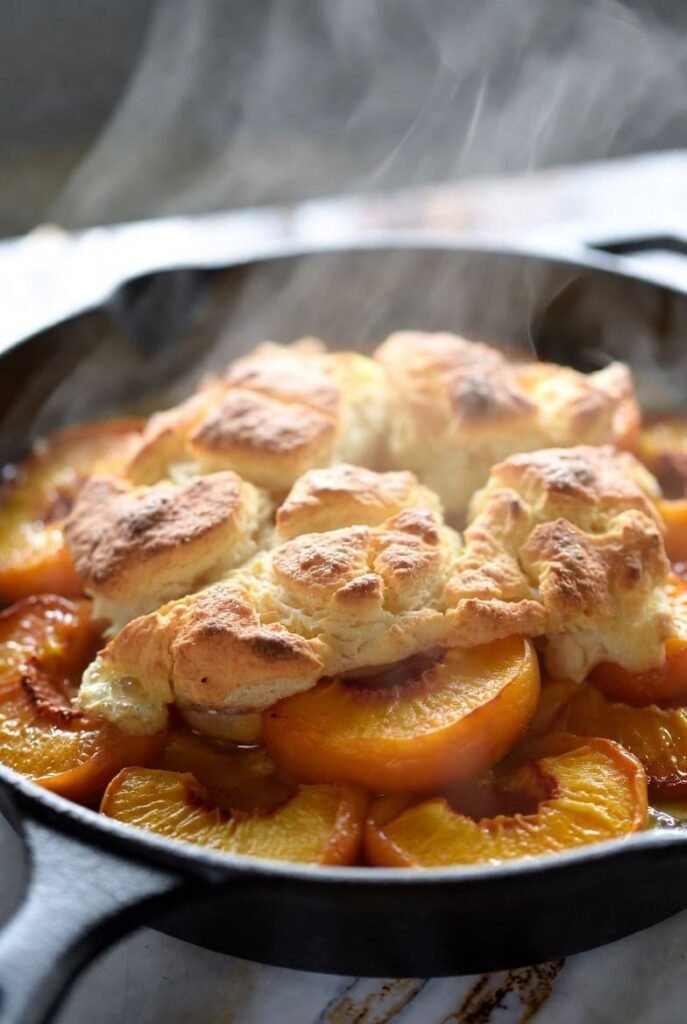 Skillet Nectarine Cobbler