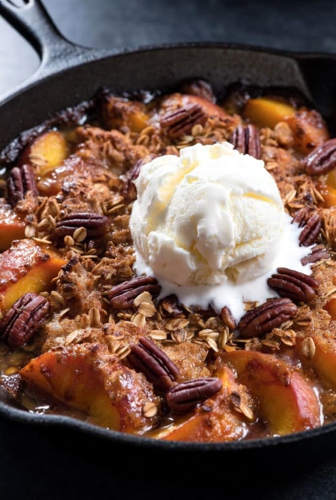 Skillet Peach Crisp