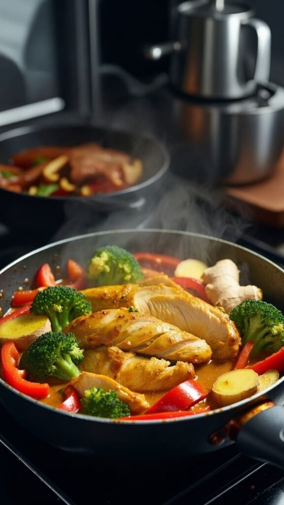 Turmeric Ginger Chicken Stir Fry