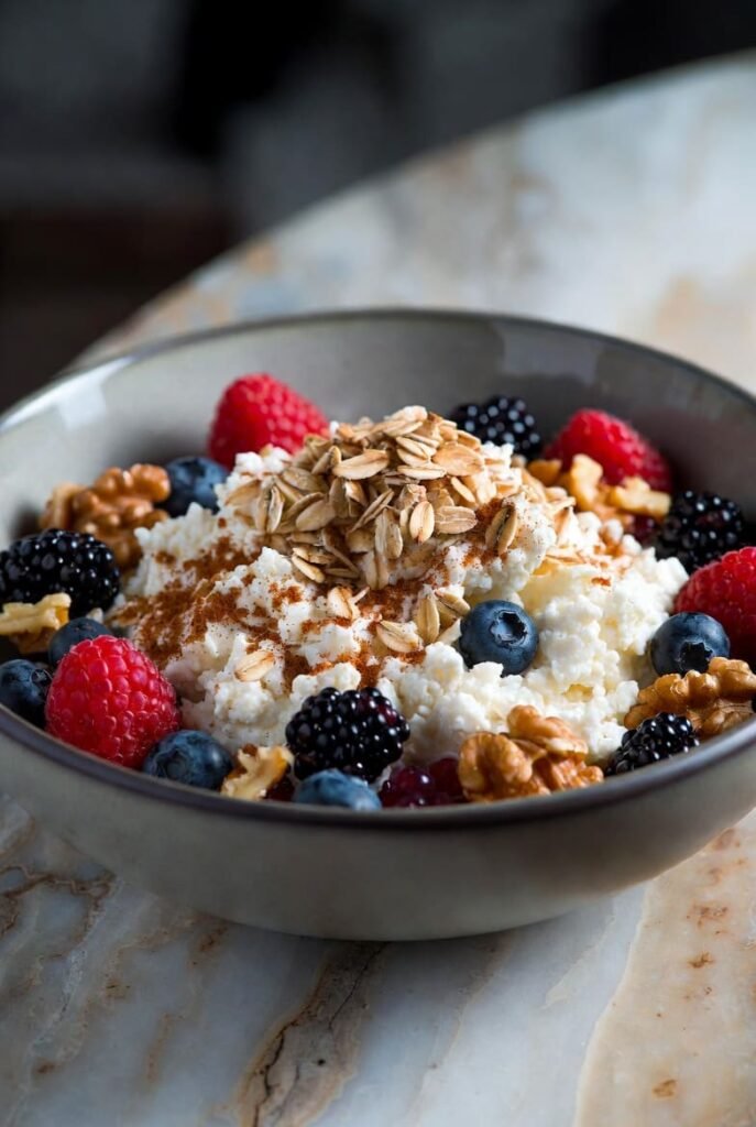 Warm Spiced Cottage Cheese Breakfast Bowl