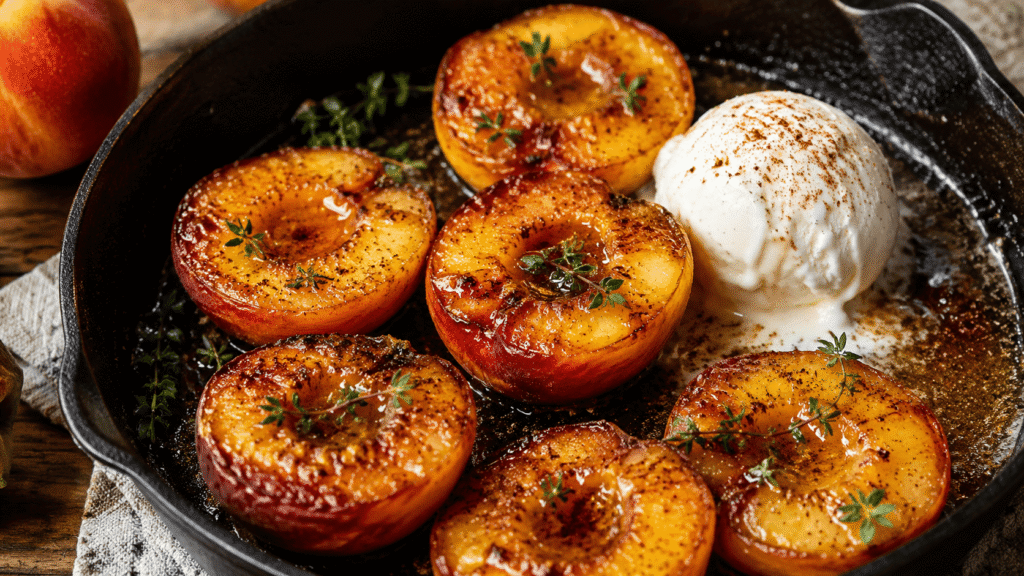 baked peaches