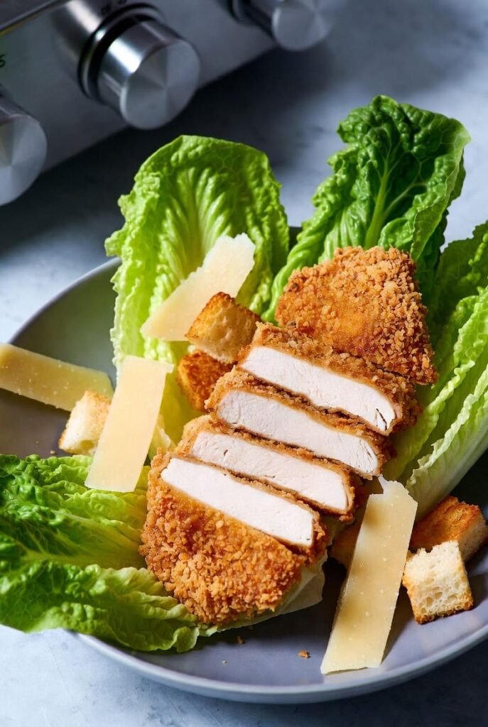 Air Fryer Chicken Caesar Salad