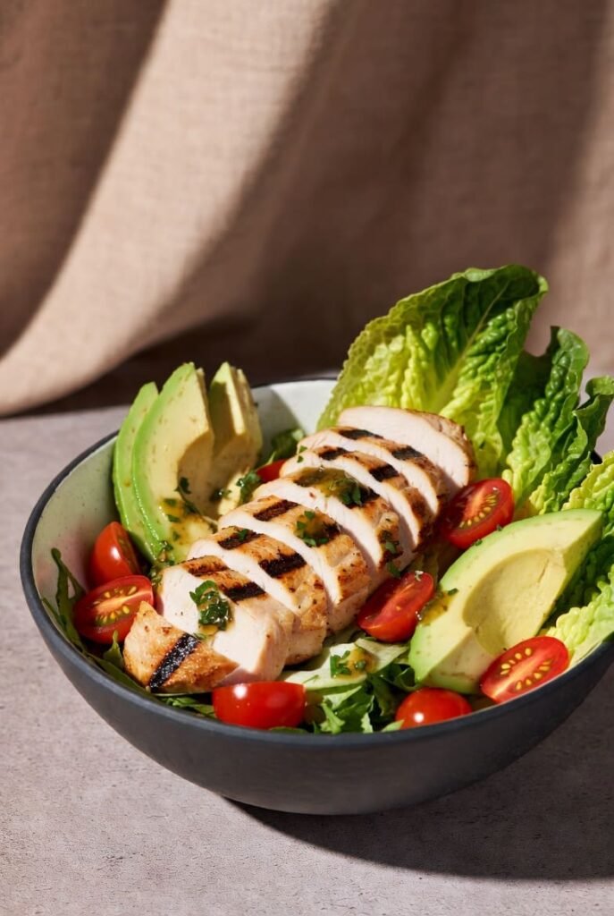Avocado Chicken Caesar Salad