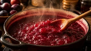 Boiling Plum Jam to Perfection