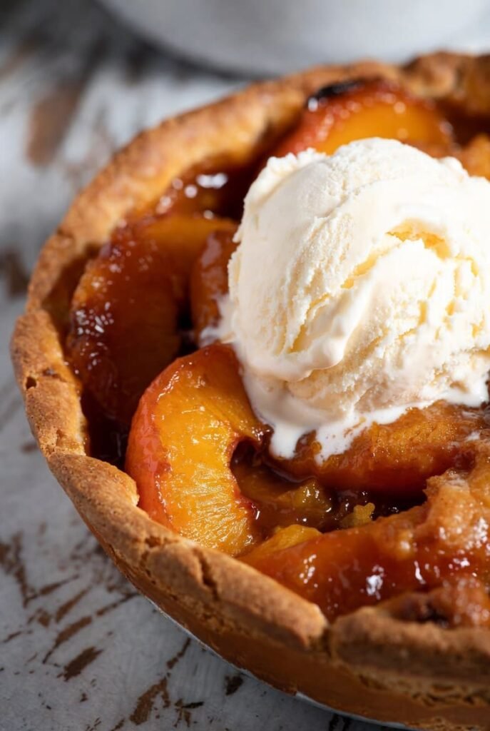 Bourbon Peach Cobbler