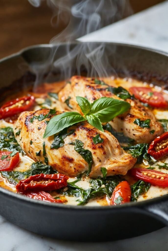 Creamy Tuscan Chicken Skillet