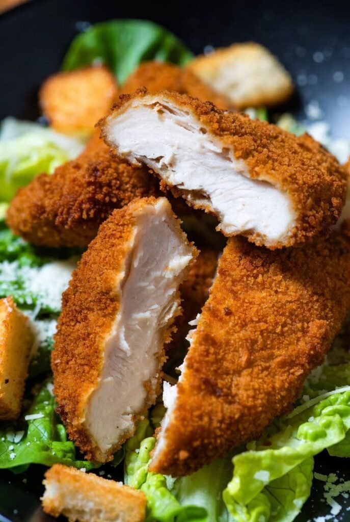 Crispy Chicken Caesar Salad