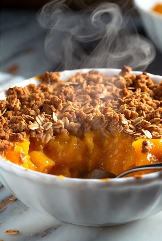 Easy Fresh Peach Crisp