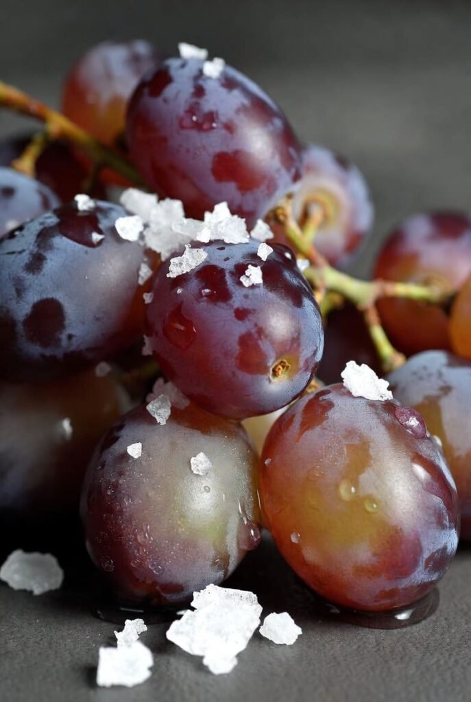 Frozen Grapes with Sea Salt