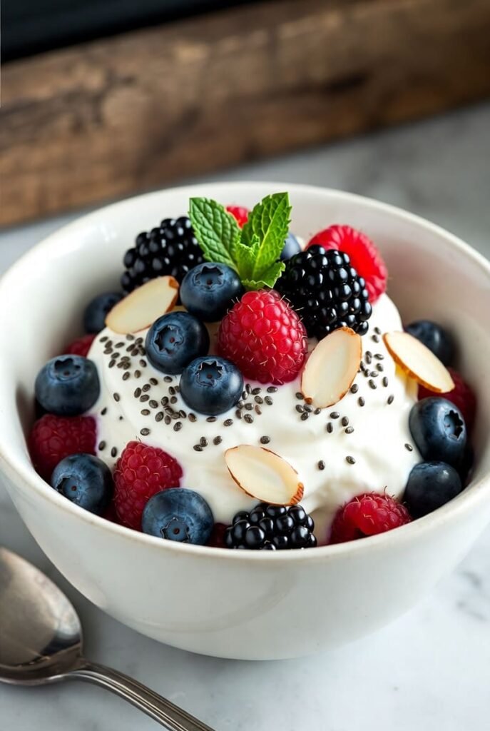 Greek Yogurt Berry Protein Bowl