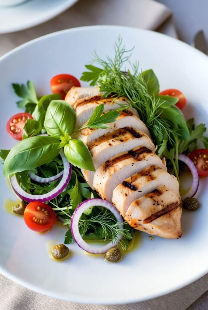 Greek Yogurt Caesar Chicken Salad