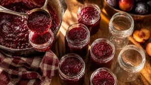 Jarring Homemade Plum Jam