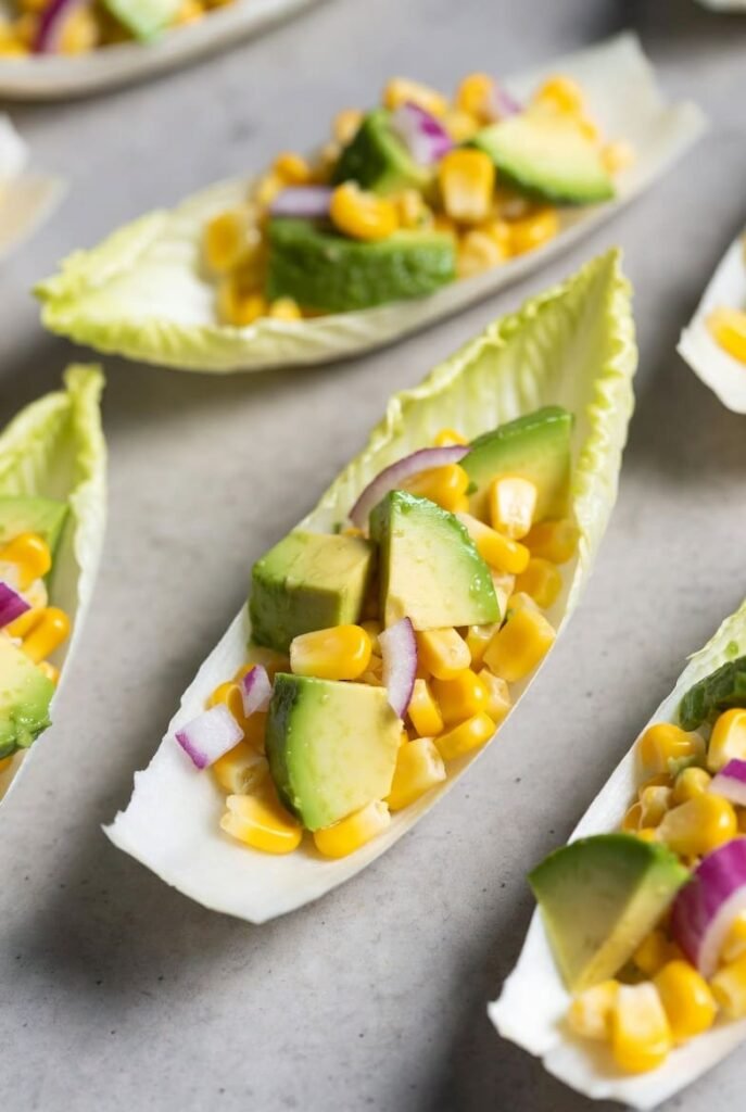 Mini Corn Salad in Endive