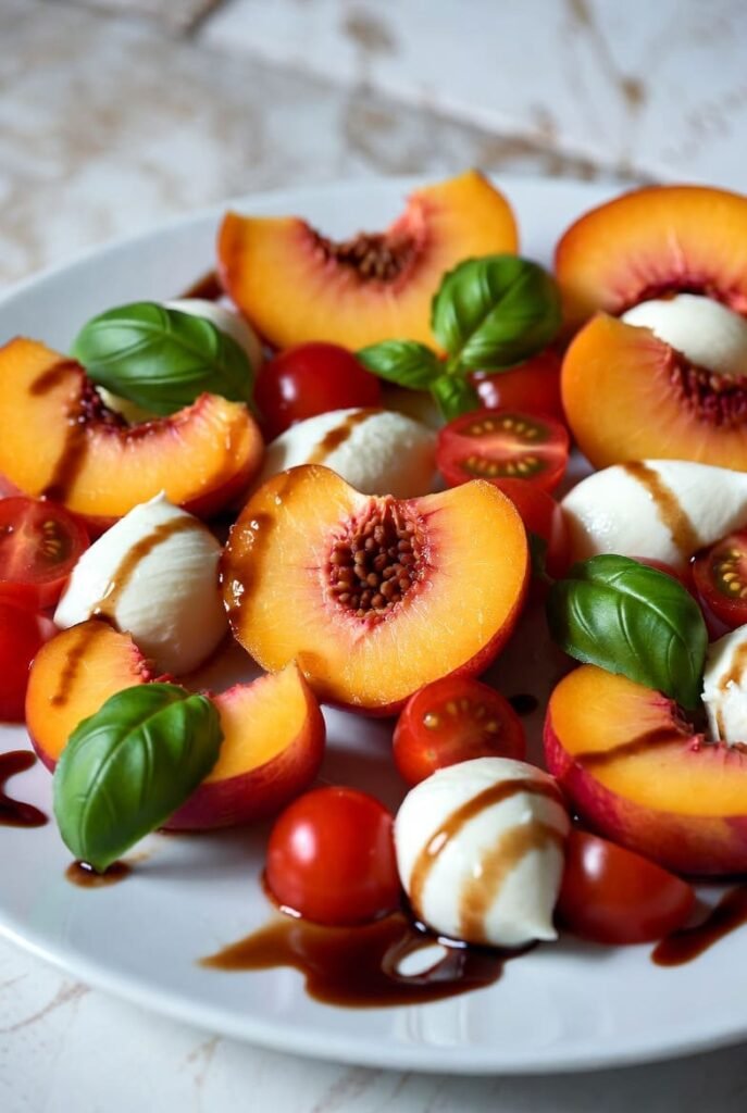 Nectarine Caprese Salad