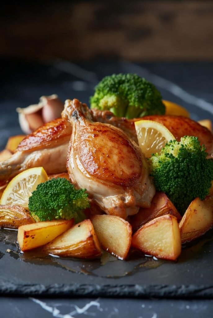 One-Pan Lemon Garlic Chicken and Veggies