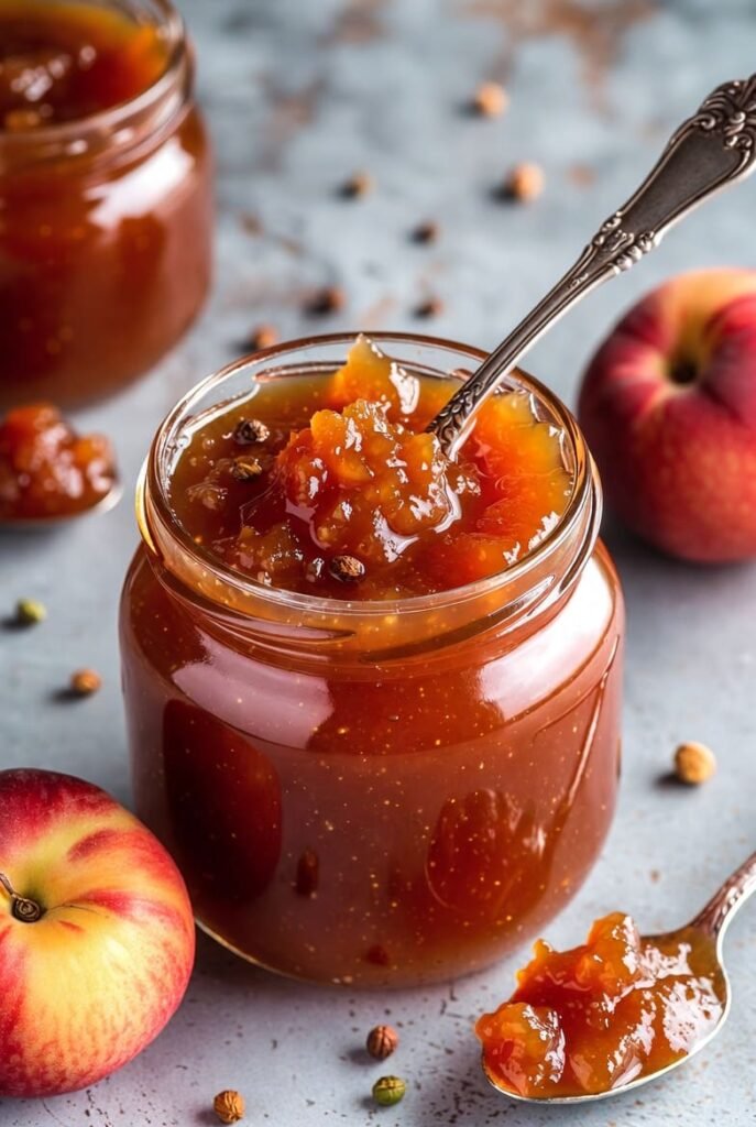 Small Batch Spiced Nectarine Jam