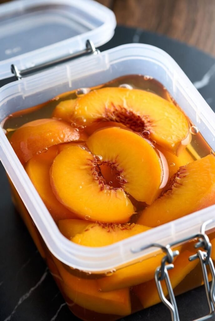 Syrup Packed Peaches for Pies