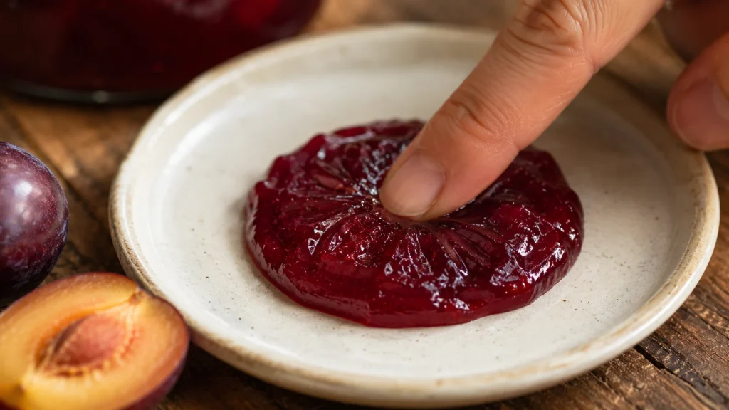 Testing Plum Jam for Set