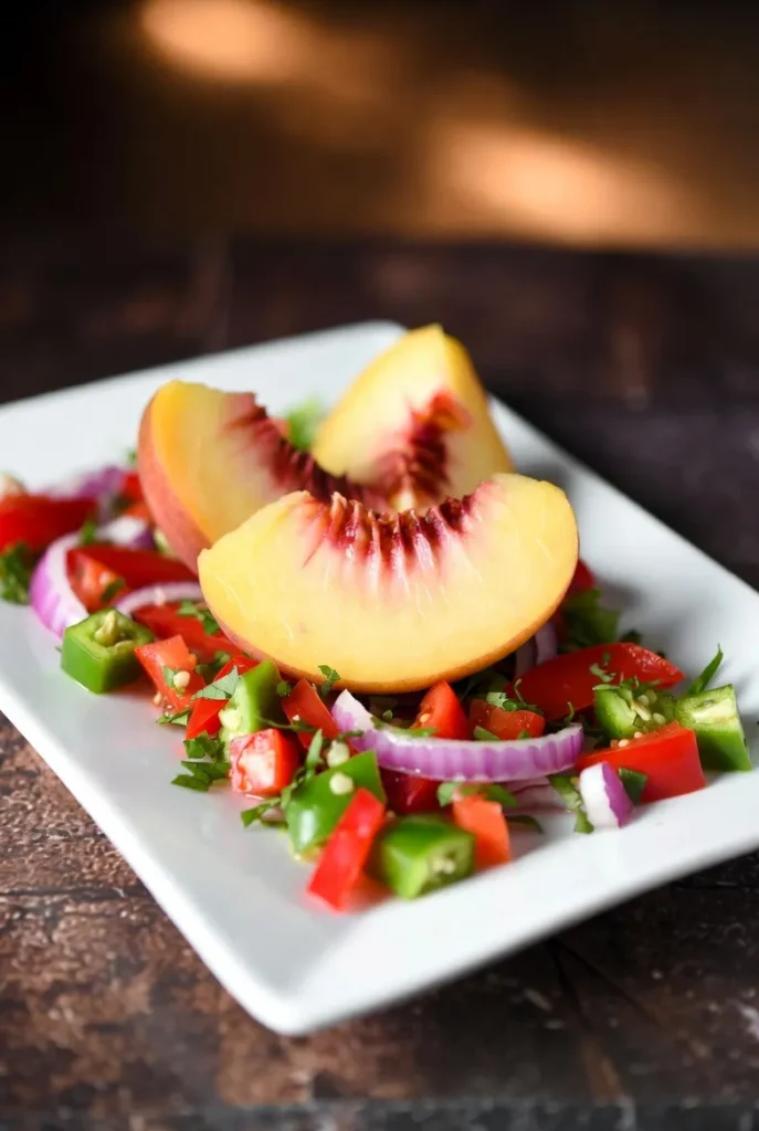 Tomato Free Peach Salsa