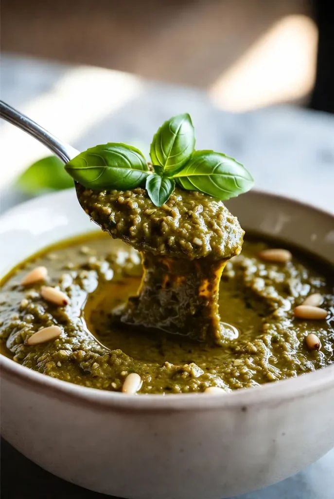 Classic Creamy Basil Pesto Sauce