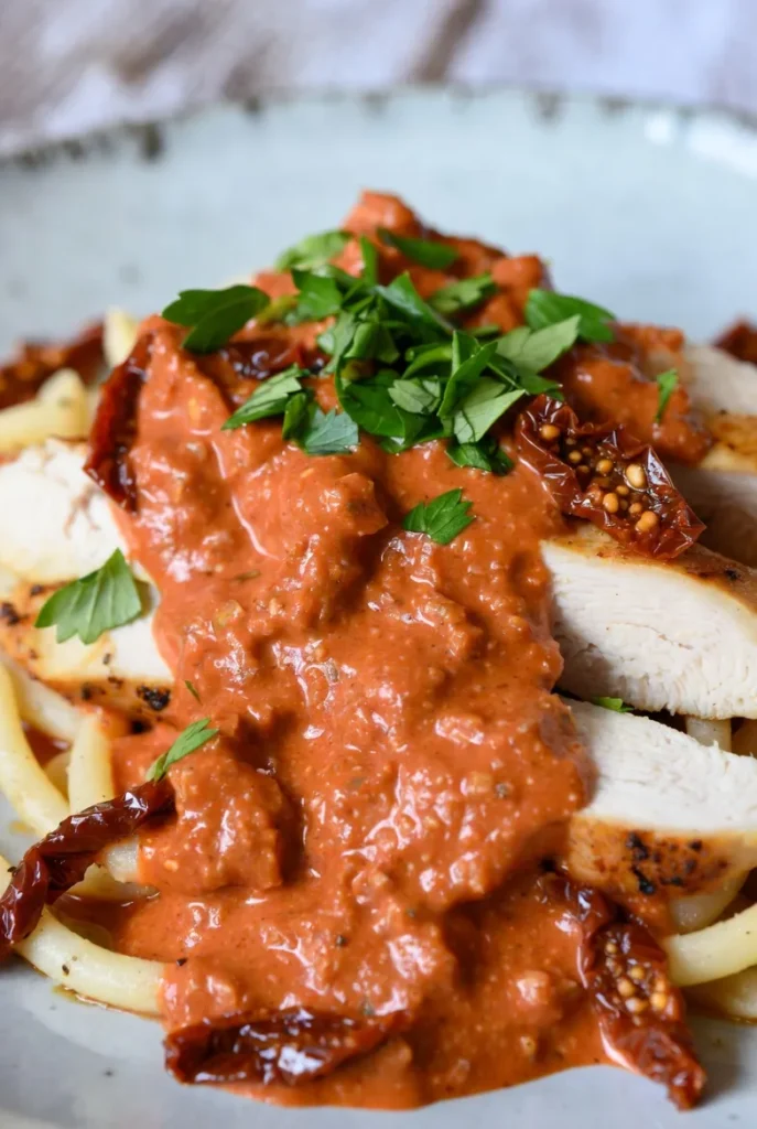 Sun-Dried Tomato Creamy Pesto Sauce