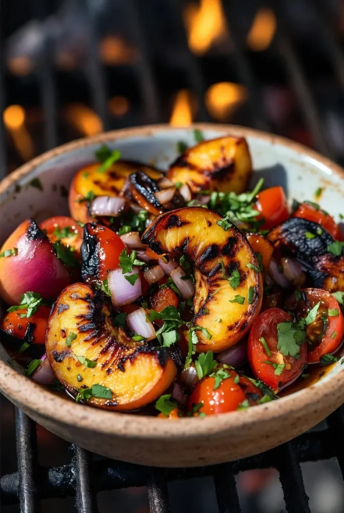 Grilled Peach Salsa