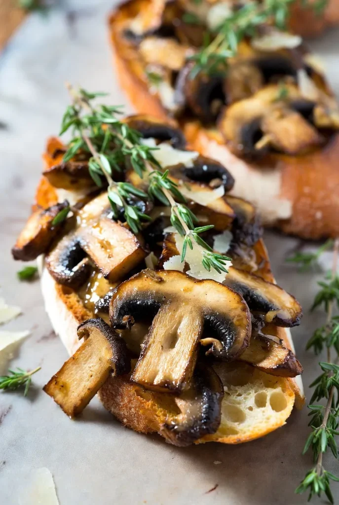 Mushroom and Thyme Bruschetta