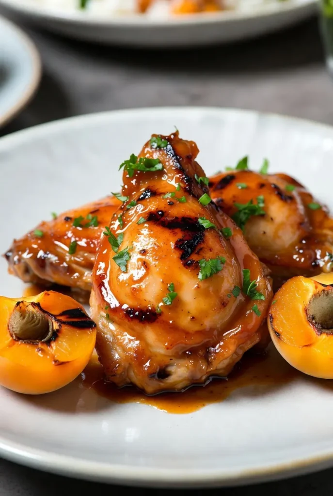 Apricot Glazed Chicken Thighs