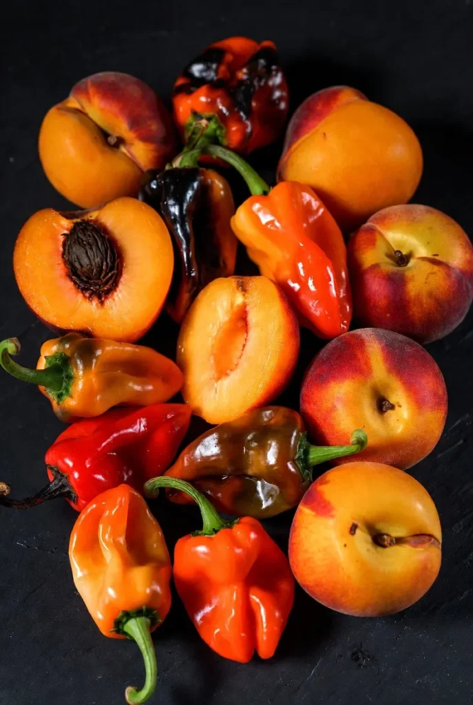 Spicy Habanero Peach Salsa