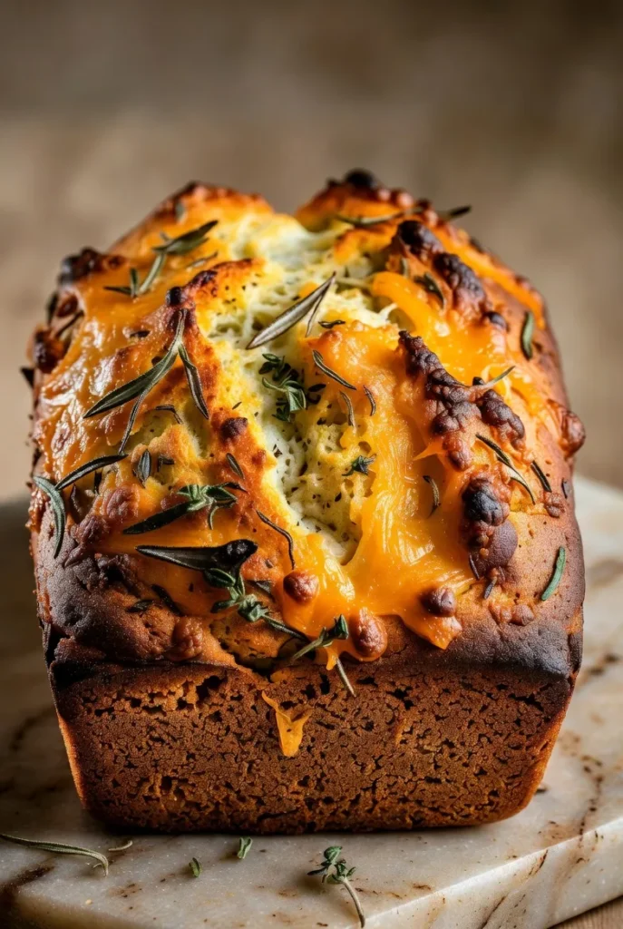 Savory Cheddar Herb Zucchini Bread