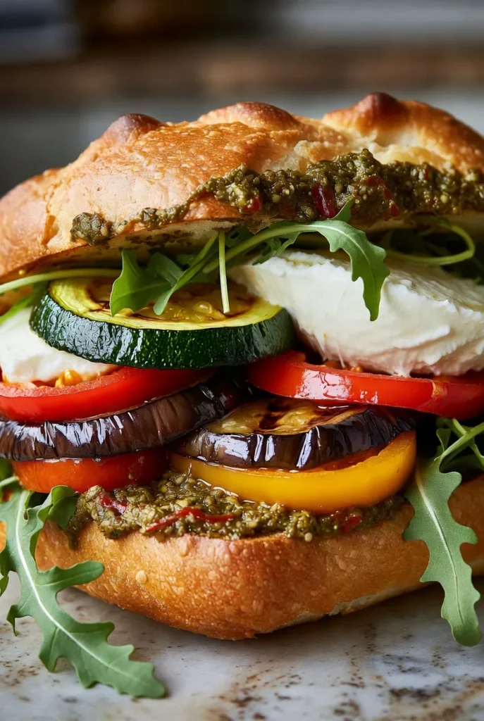 Pesto Veggie Knuckle Sandwich