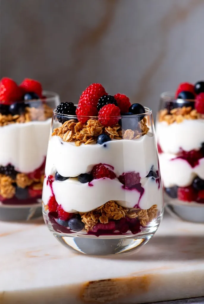 Greek Yogurt Berry Parfaits