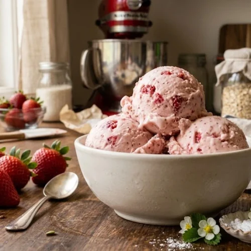KitchenAid Strawberry Ice Cream Recipe