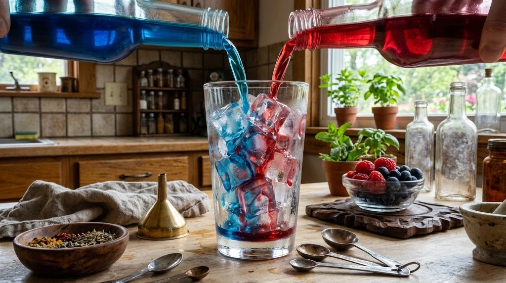 Add the Berry Syrups