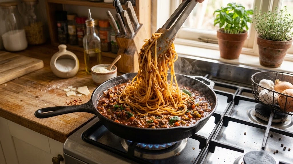Combine the Pasta and Sauce