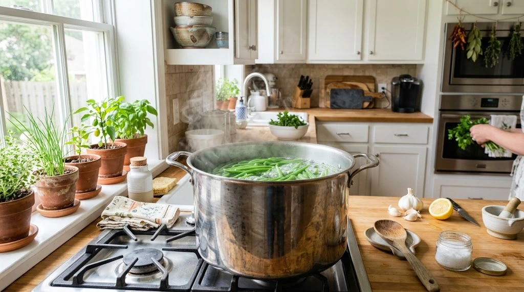 Blanch the Green Beans
