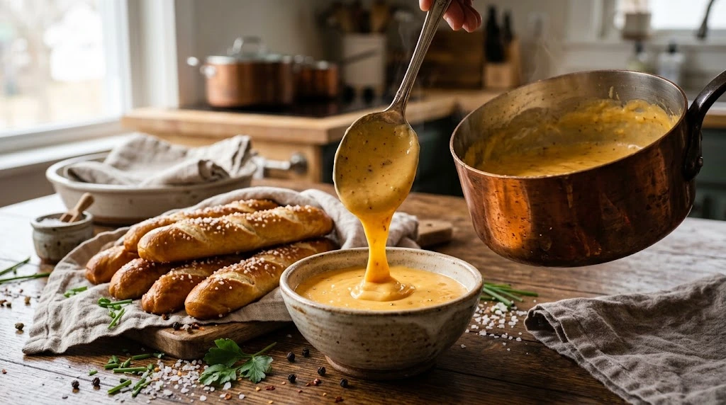 Serve the Beer Cheese Warm
