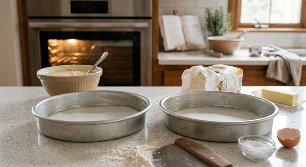 Prepare the Cake Pans