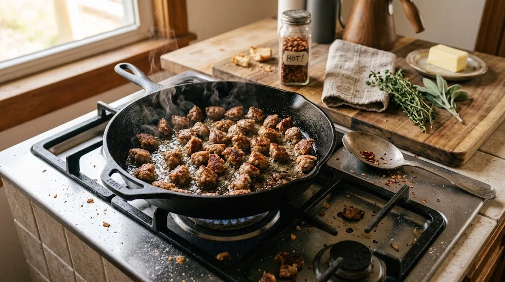 Brown the Sausage